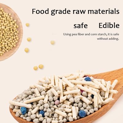 Arenas suaves biodegradables Tofu Cat Litter Bajo rastreo fuerte aglomeración ODM Diseños para gatos