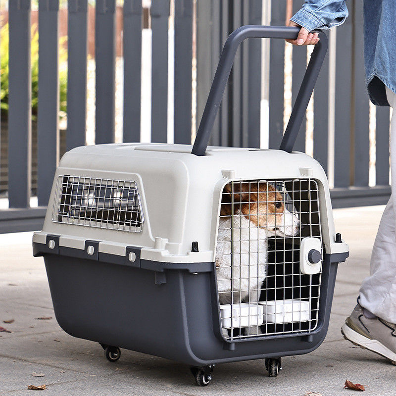 Bolso portátil con botón de cierre para mascotas de gran capacidad