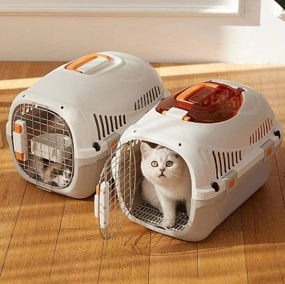 Bolsa de plástico portátil para mascotas de transporte de perros y gatos para viajes al aire libre