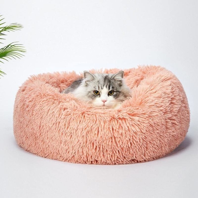 Camas para mascotas de piel falsa personalizadas suaves lavables para sueño profundo, ecológicas y cómodas