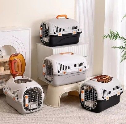 Accesorios para viajes en automóvil Jaulas de transporte de mascotas aprobadas para cachorros y gatos pequeños o medianos