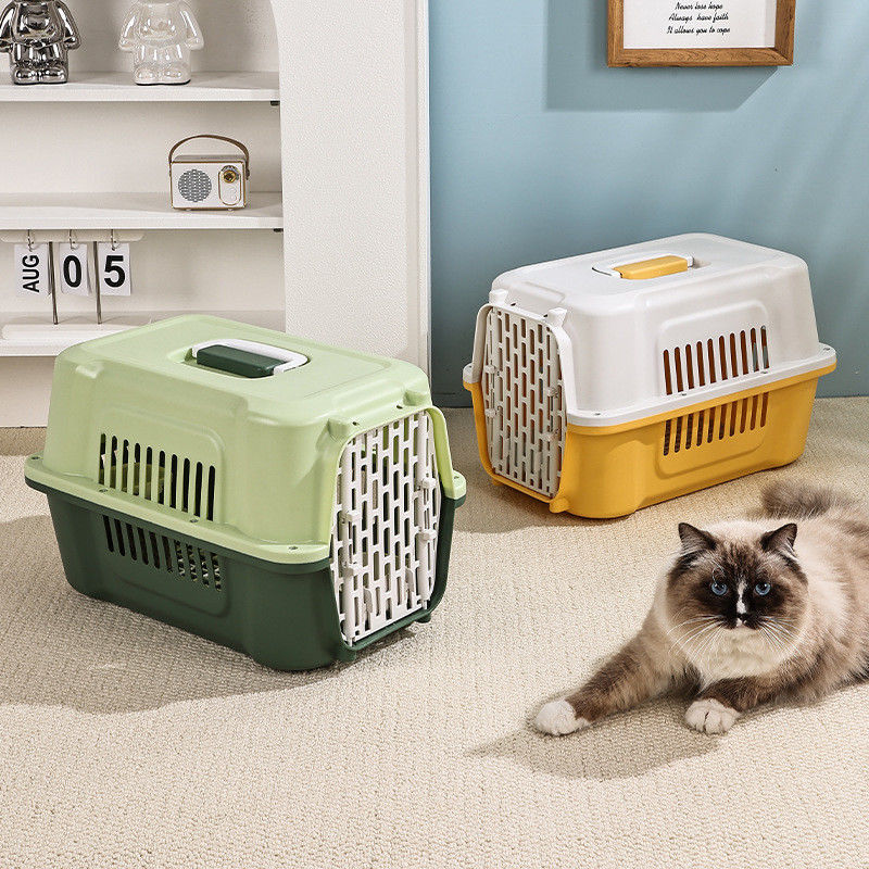 Caja de viaje confortable para gatos con marco metálico y confort transpirable para aventuras