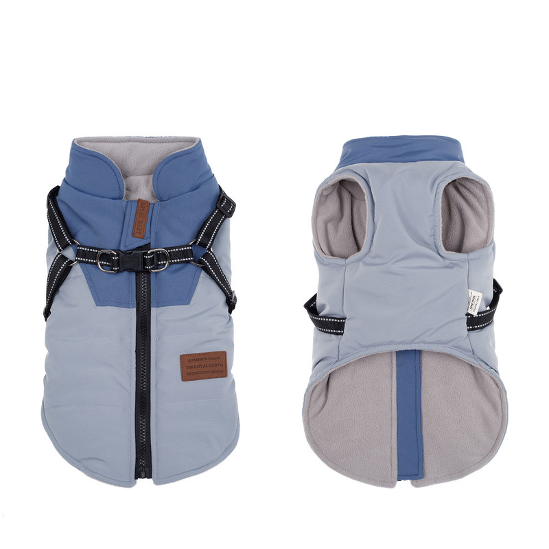 Abrigos para perros de paseo al aire libre con arnés incorporado y material impermeable Perros pequeños y medianos