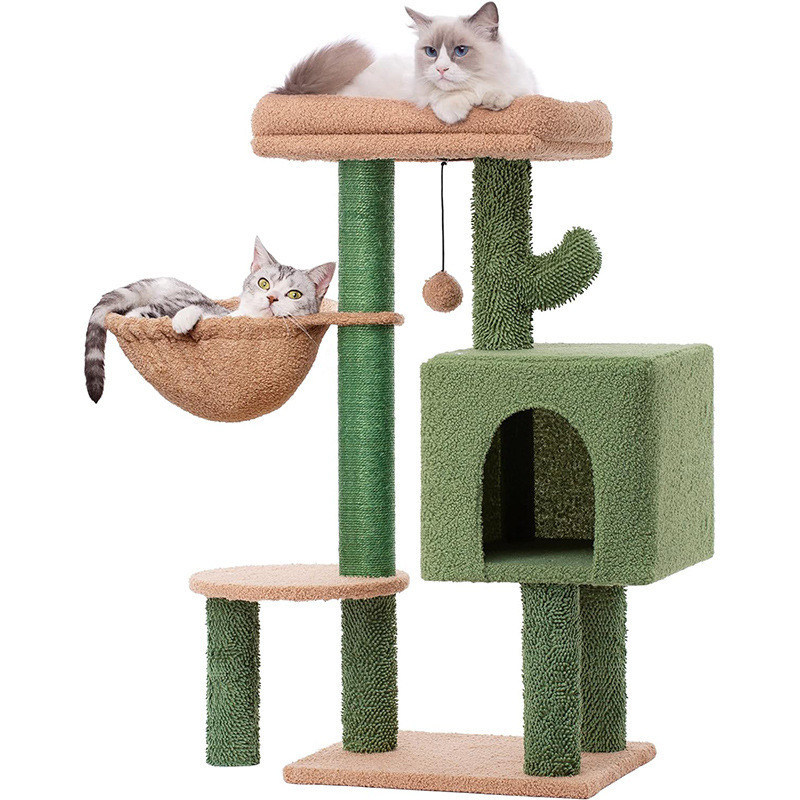 Muebles para gatos Casa de mascotas Sisal cuerda Árbol de gato para escalar y gatos educativos rascarse