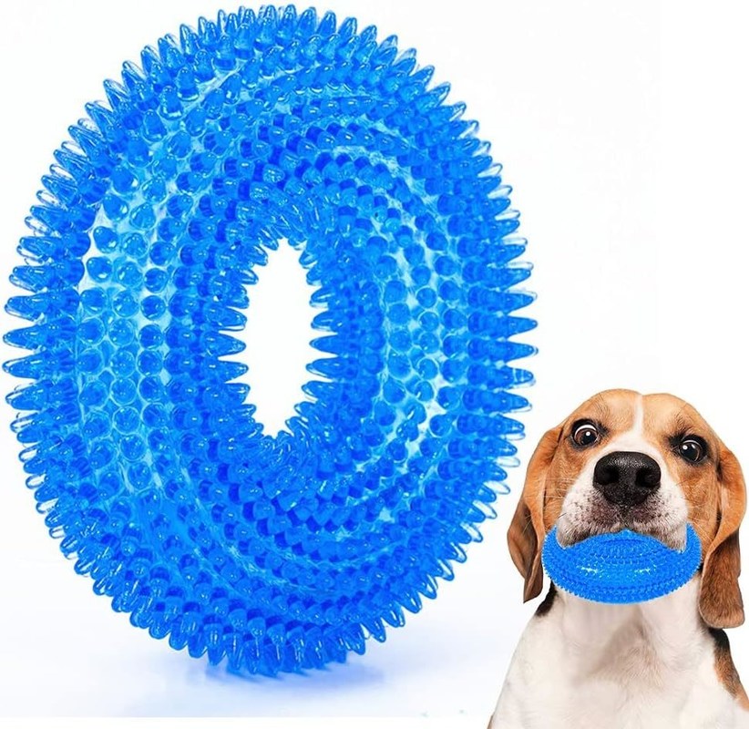 Mejora el tiempo de juego de tu perro con juguete toroidal para perros resistente a las mordeduras y divertido