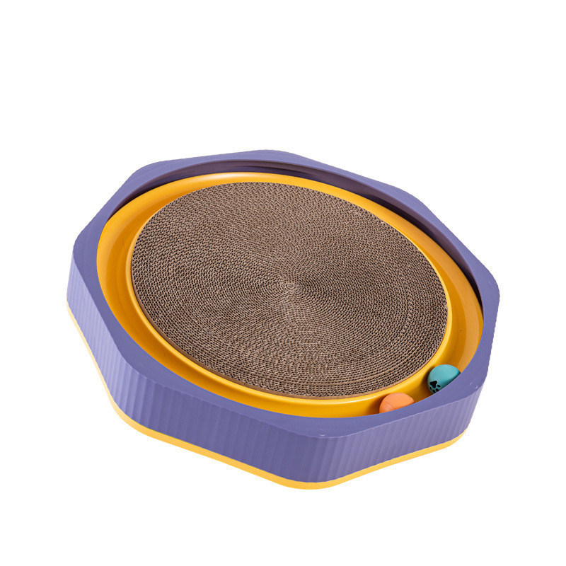 Cat Scratcher de cartón ovalado corrugado de rascado cama de salón para el rascado de gatos duradero