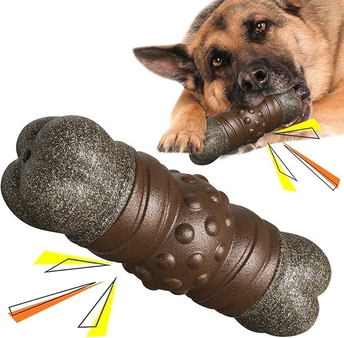 No tóxico para el medio ambiente Amigable a las mascotas Suministros de hueso chirriante juguete de perro para el exterior interior