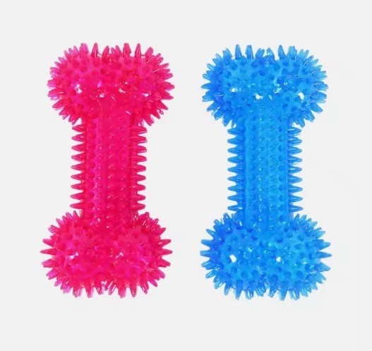 Juguete de hueso para perros TPR Juguete de masticación duradero para masticadores agresivos Limpieza y entrenamiento dental