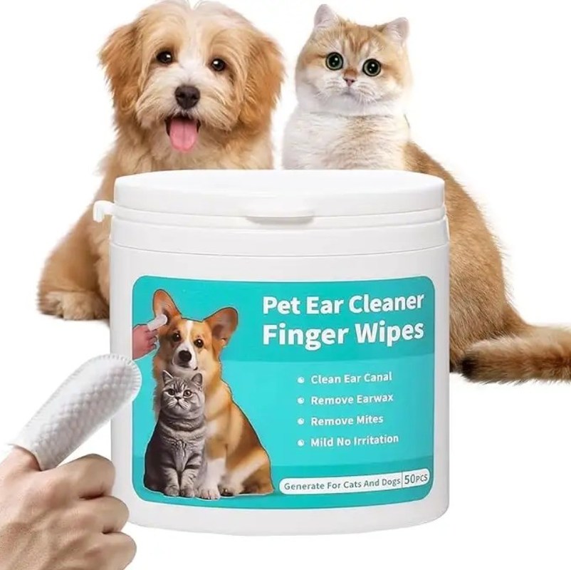 Limpiezas húmedas blancas o personalizadas para mascotas para un baño de agua y cuidado de ojos multiusos convenientes